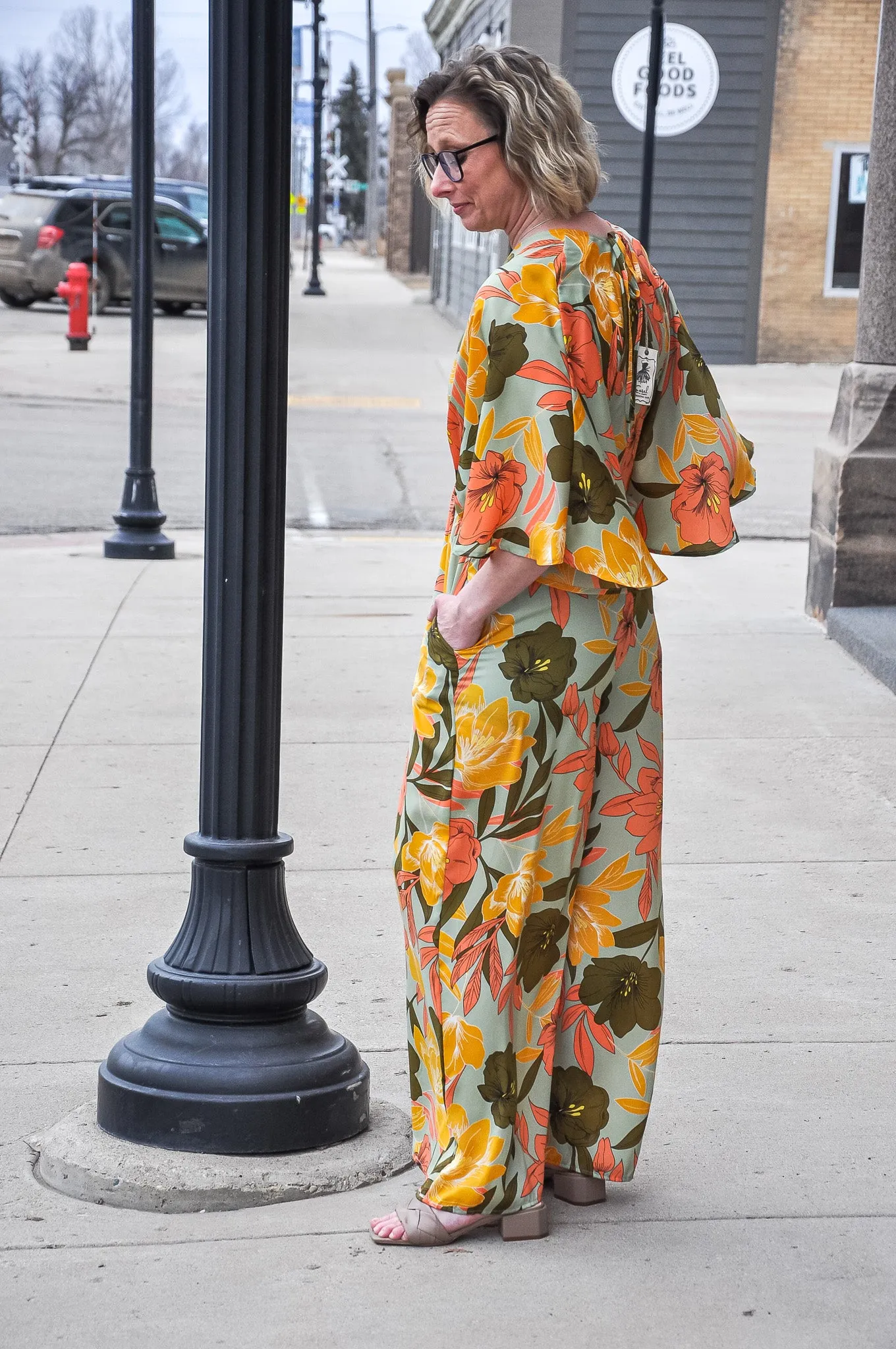 A Tropical Fall Printed Jumpsuit