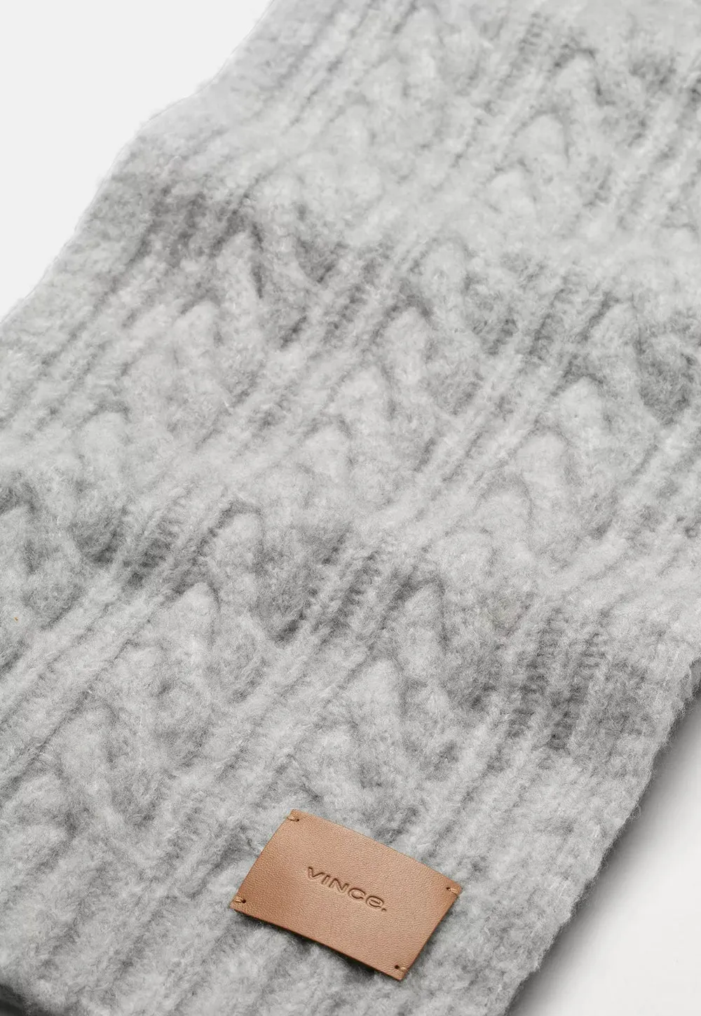 Airspun Cable Scarf - Steel