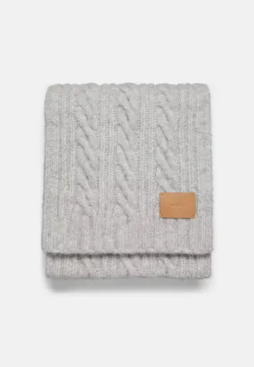 Airspun Cable Scarf - Steel
