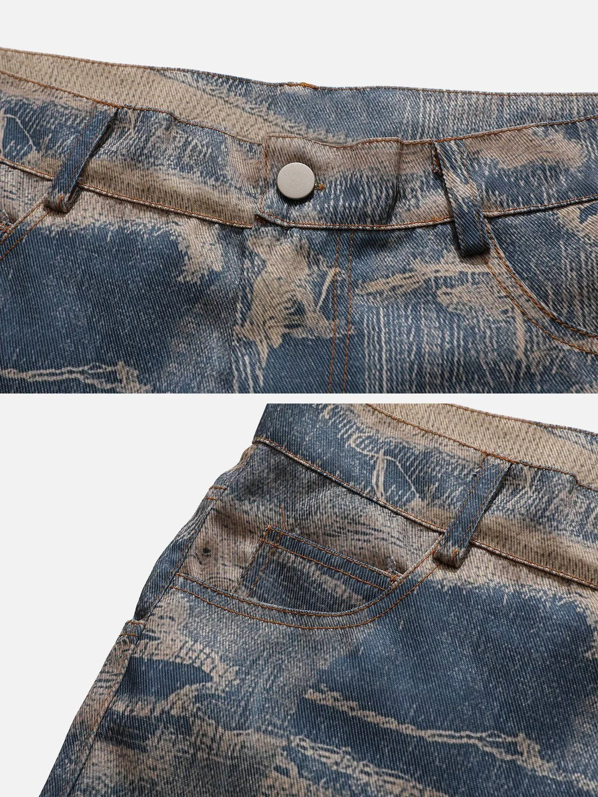 AlanBalen® - Camouflage Tie Dye Jeans