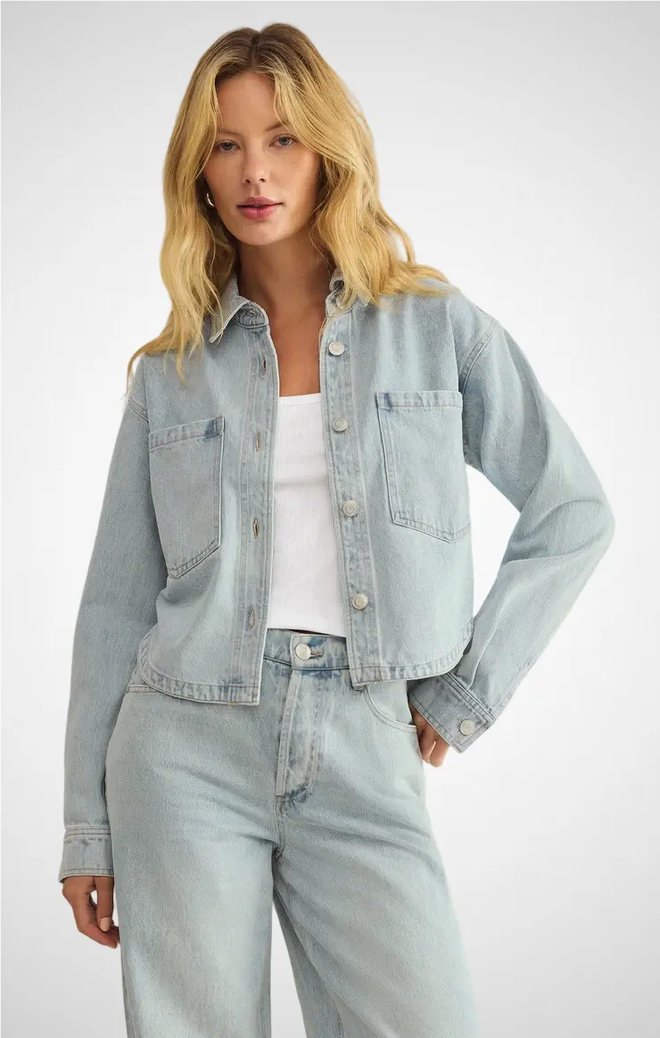 All Day Cropped Denim Jacket