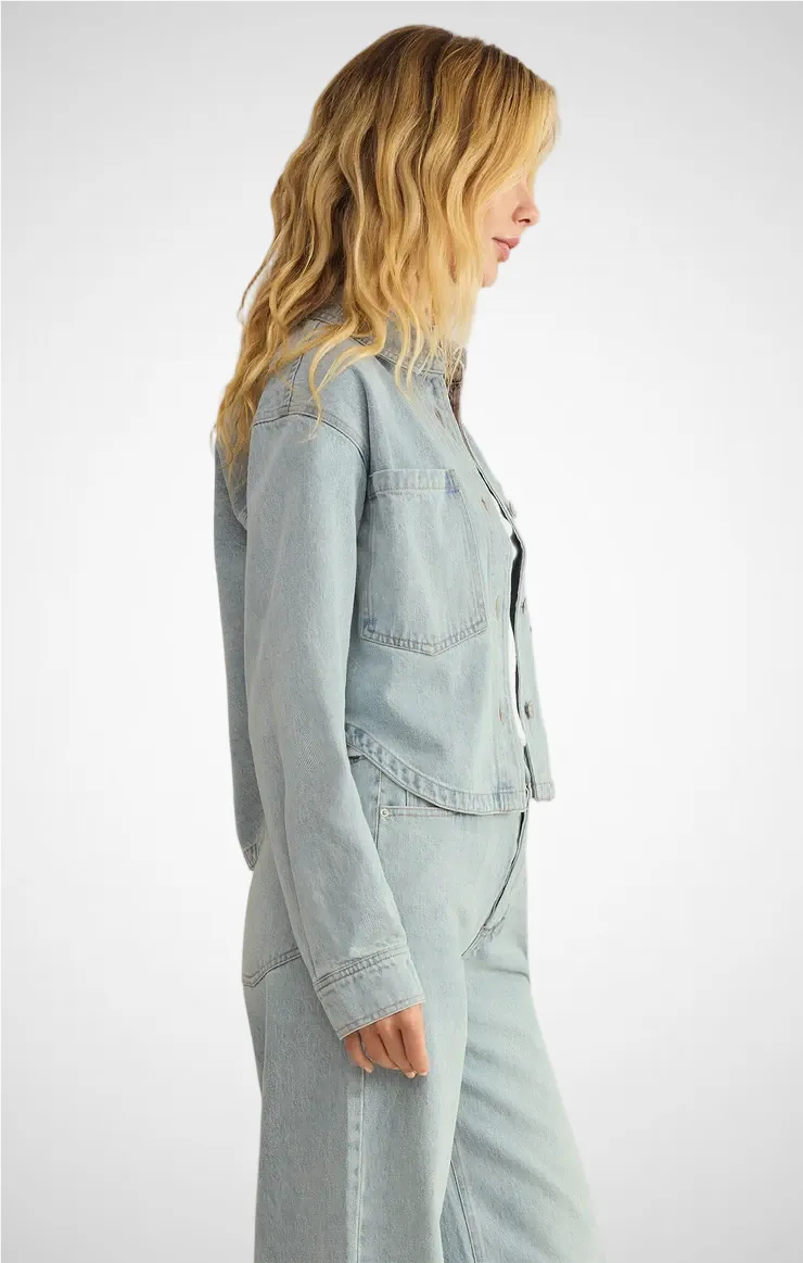 All Day Cropped Denim Jacket