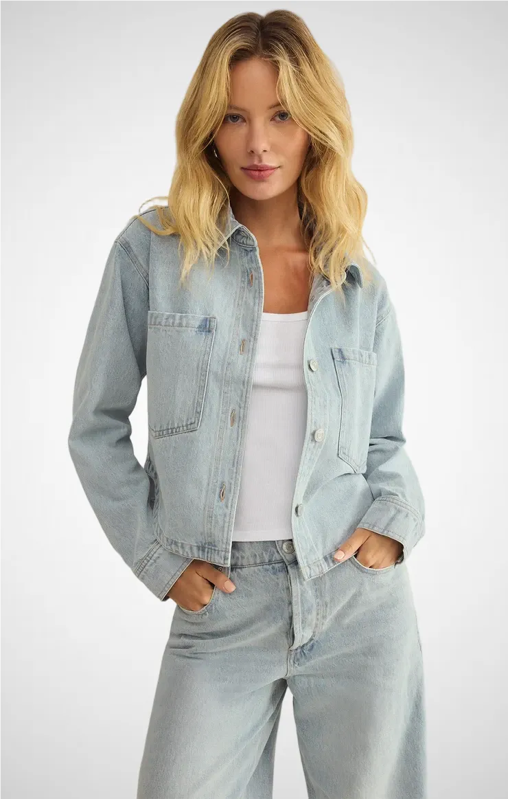All Day Cropped Denim Jacket