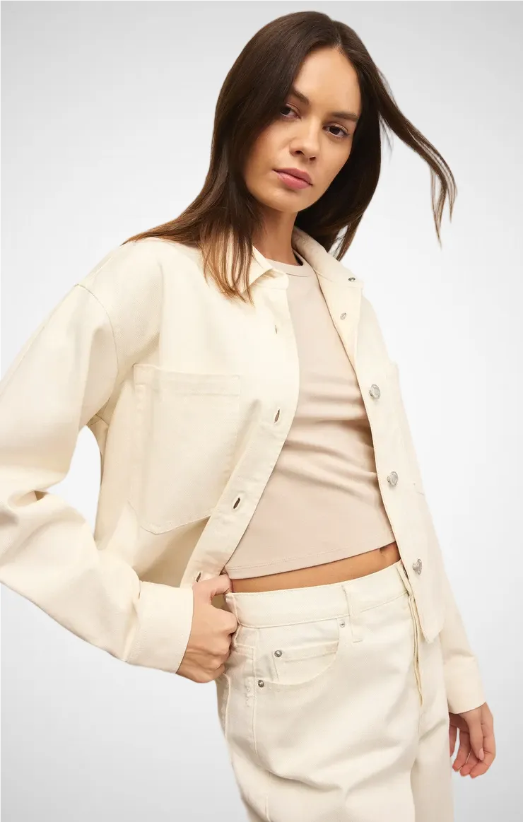 All Day Cropped Denim Jacket