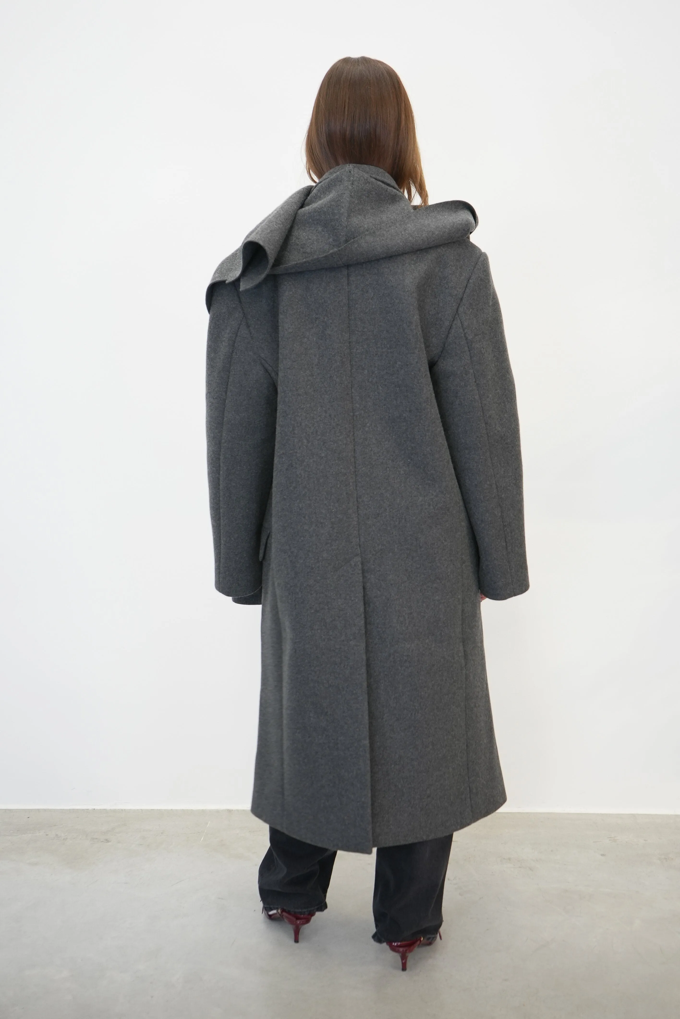 ANDES WOOL COAT IN GREY