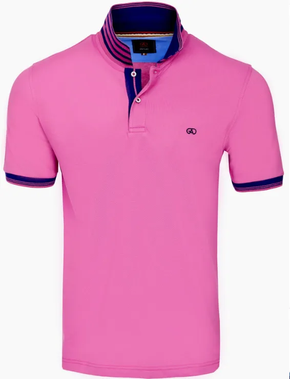 ANDRE<BR>
Blarney Polo<BR>
Blue/Navy/Pink<BR>