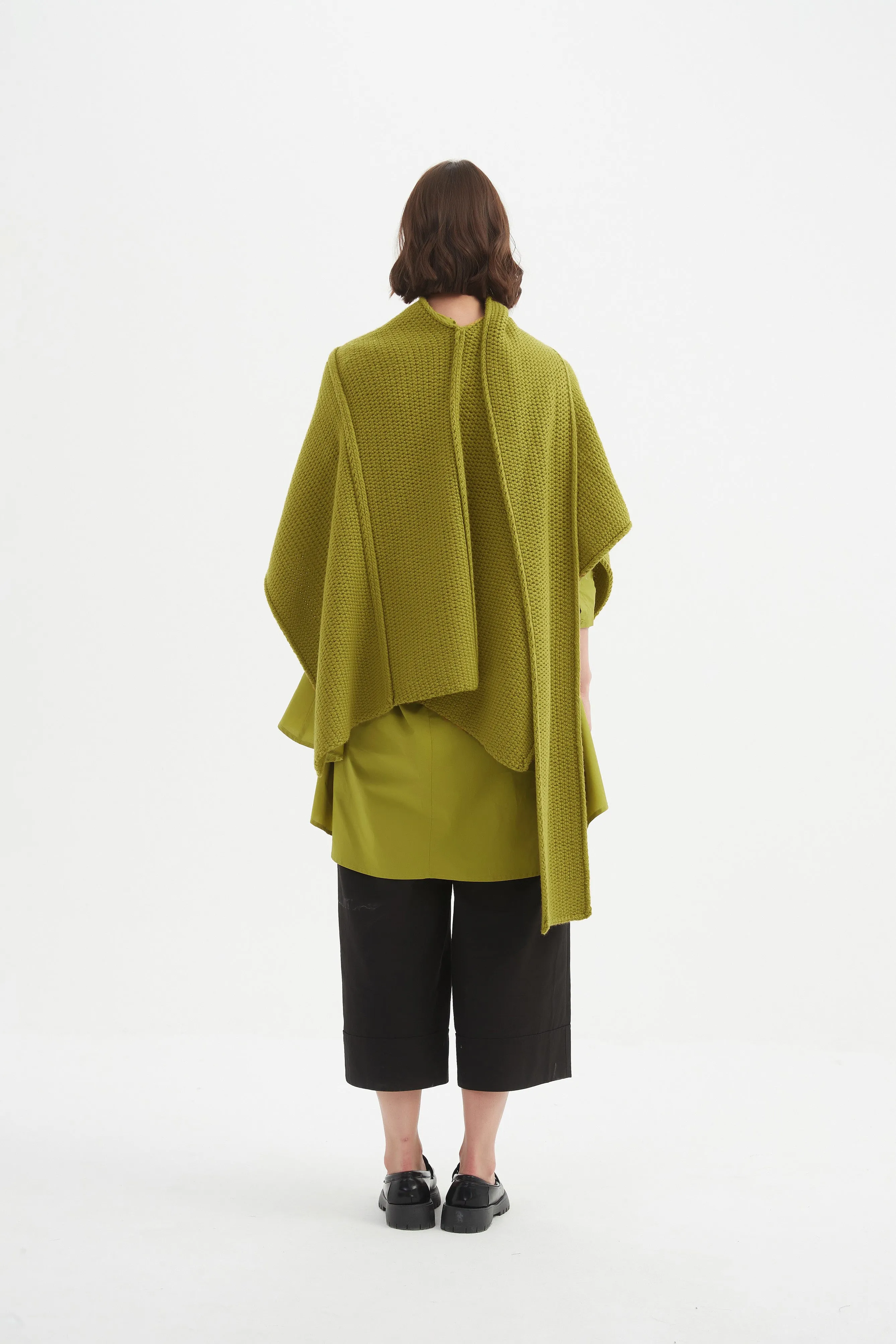 ASYMMETRIC WRAP KNIT