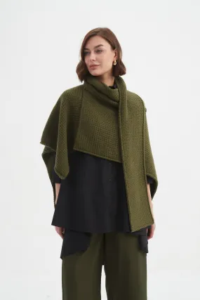 ASYMMETRIC WRAP KNIT