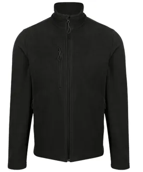 Black - Honestly Made recycled full-zip fleece