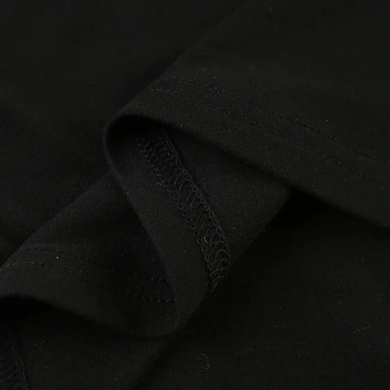 Black Turtleneck Hollow Out Long Sleeve