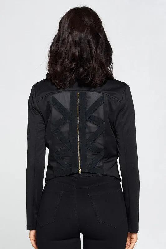 Blaire Zippered Blazer