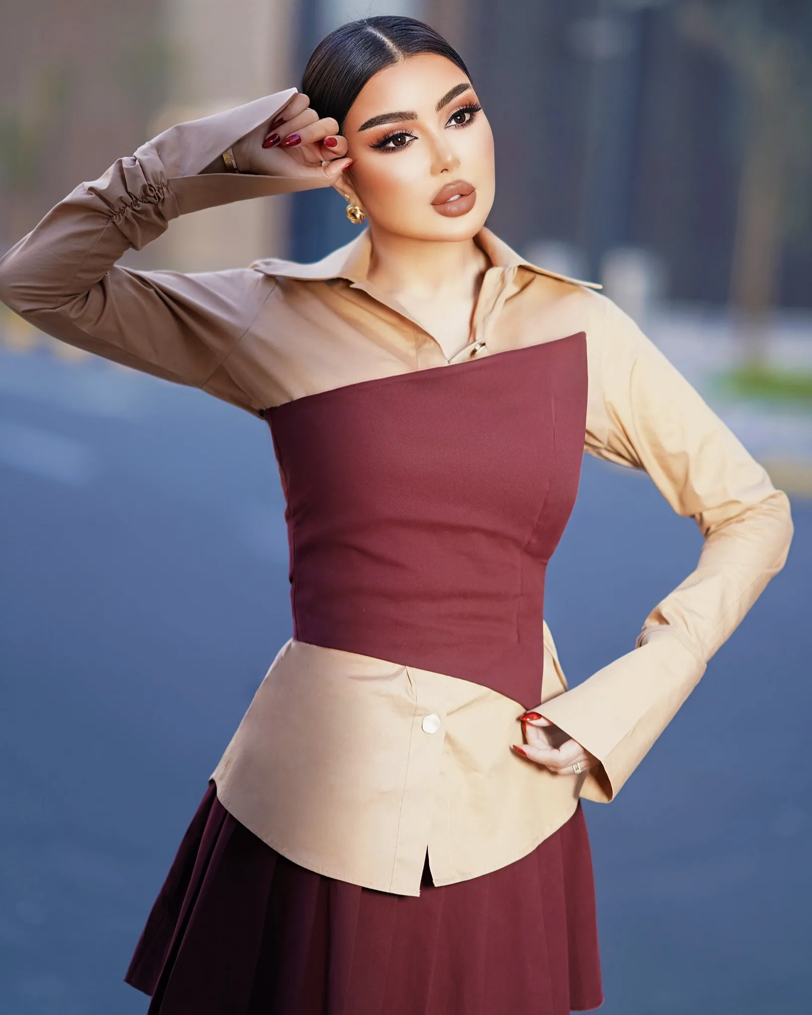 Burgundy Trio Set