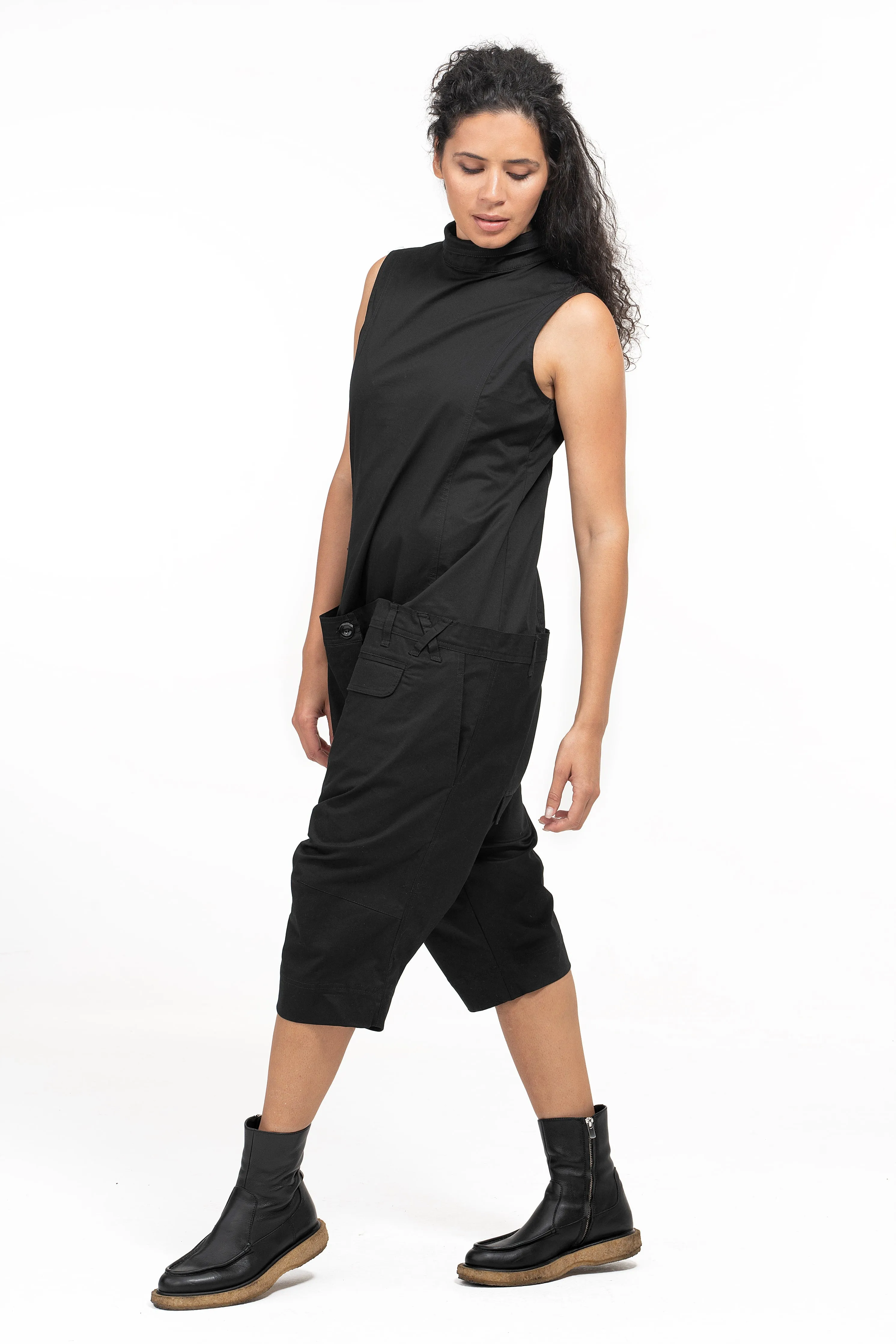 Casual Drop Crotch Jumpsuit Women's