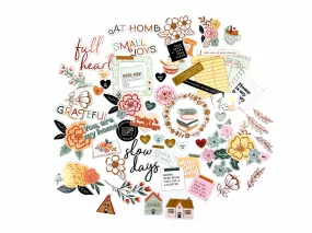 Citrus Twist Life-Crafted SLOW DAYS Die Cut Ephemera