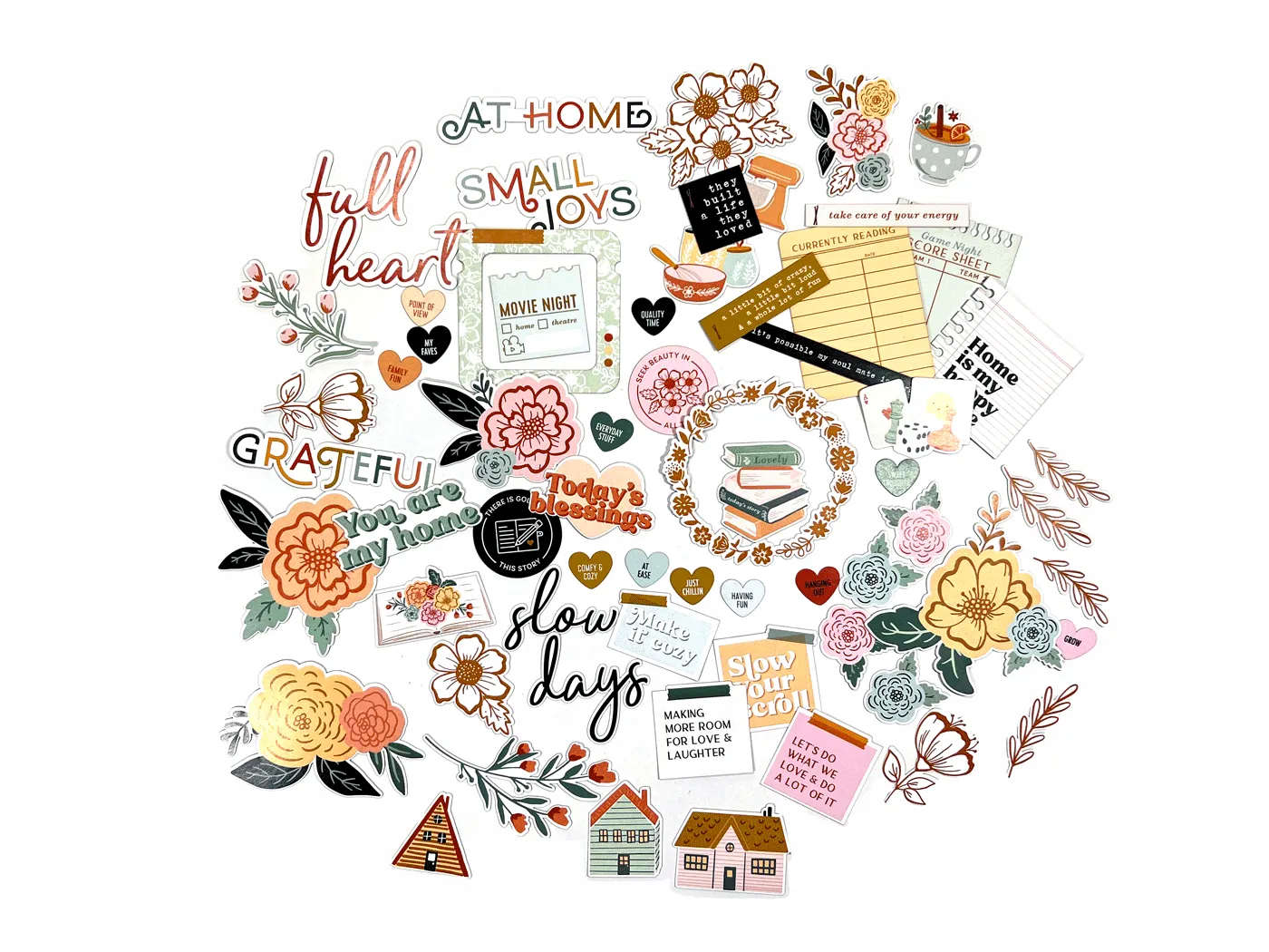 Citrus Twist Life-Crafted SLOW DAYS Die Cut Ephemera