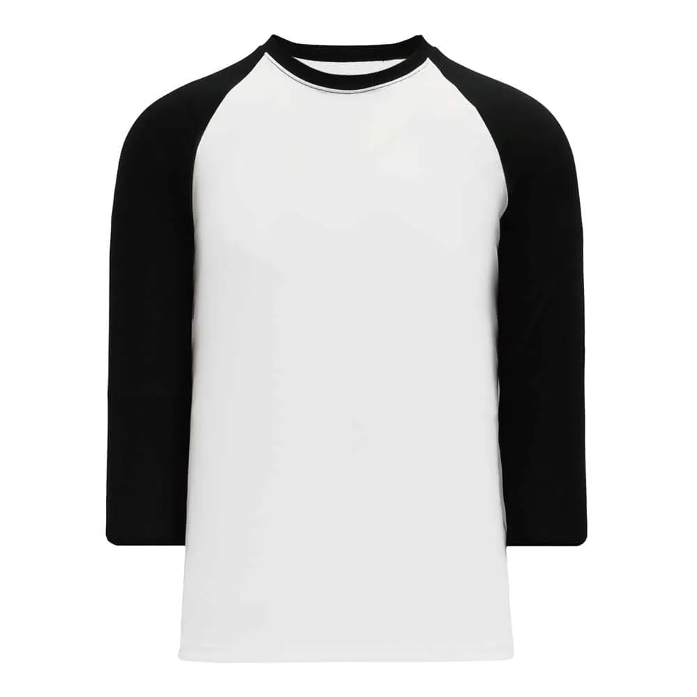 Classic 3-4 Sleeve Baseball White-Black Shirt