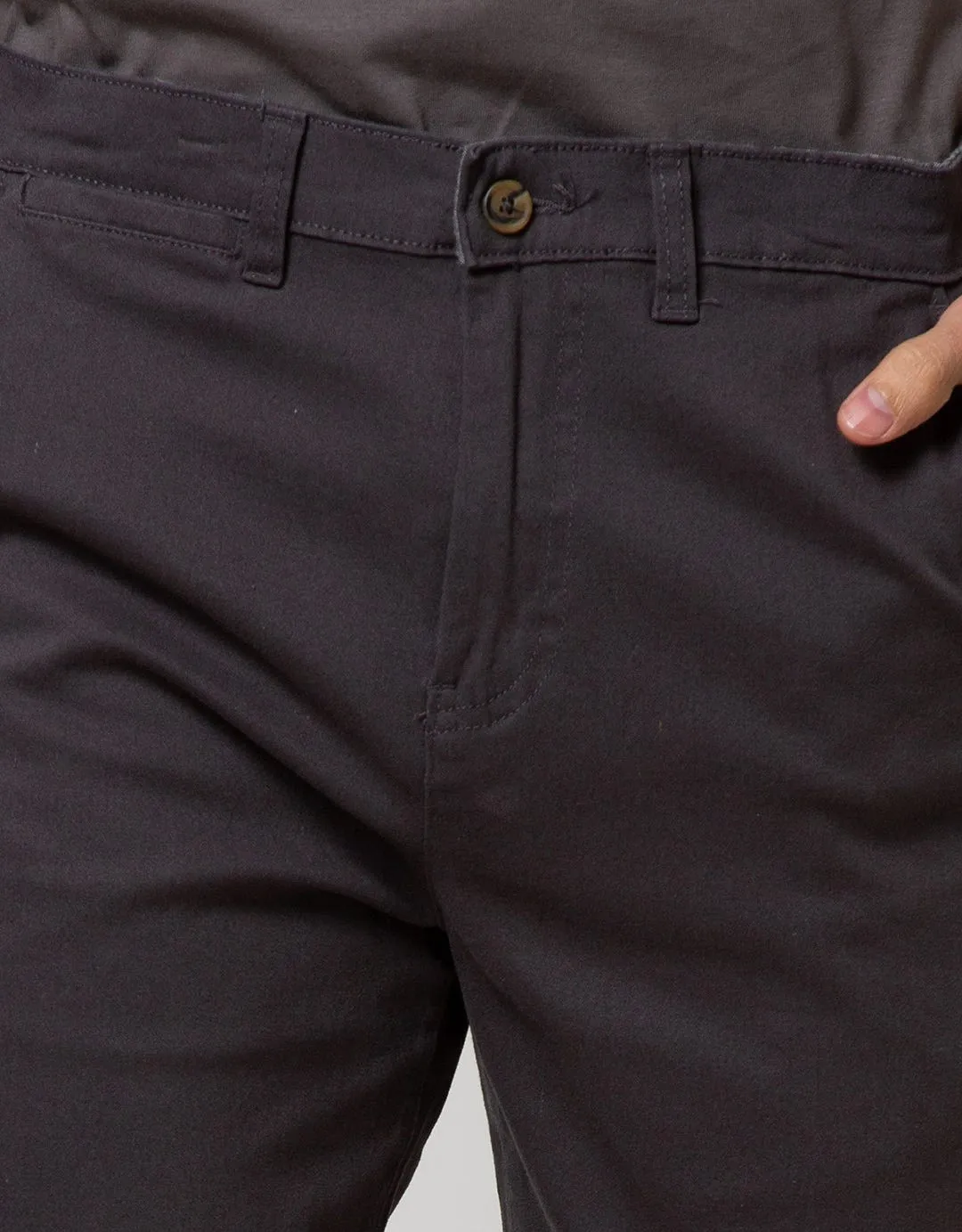 Cole Slim Basic Solid Celana Chinos Pria