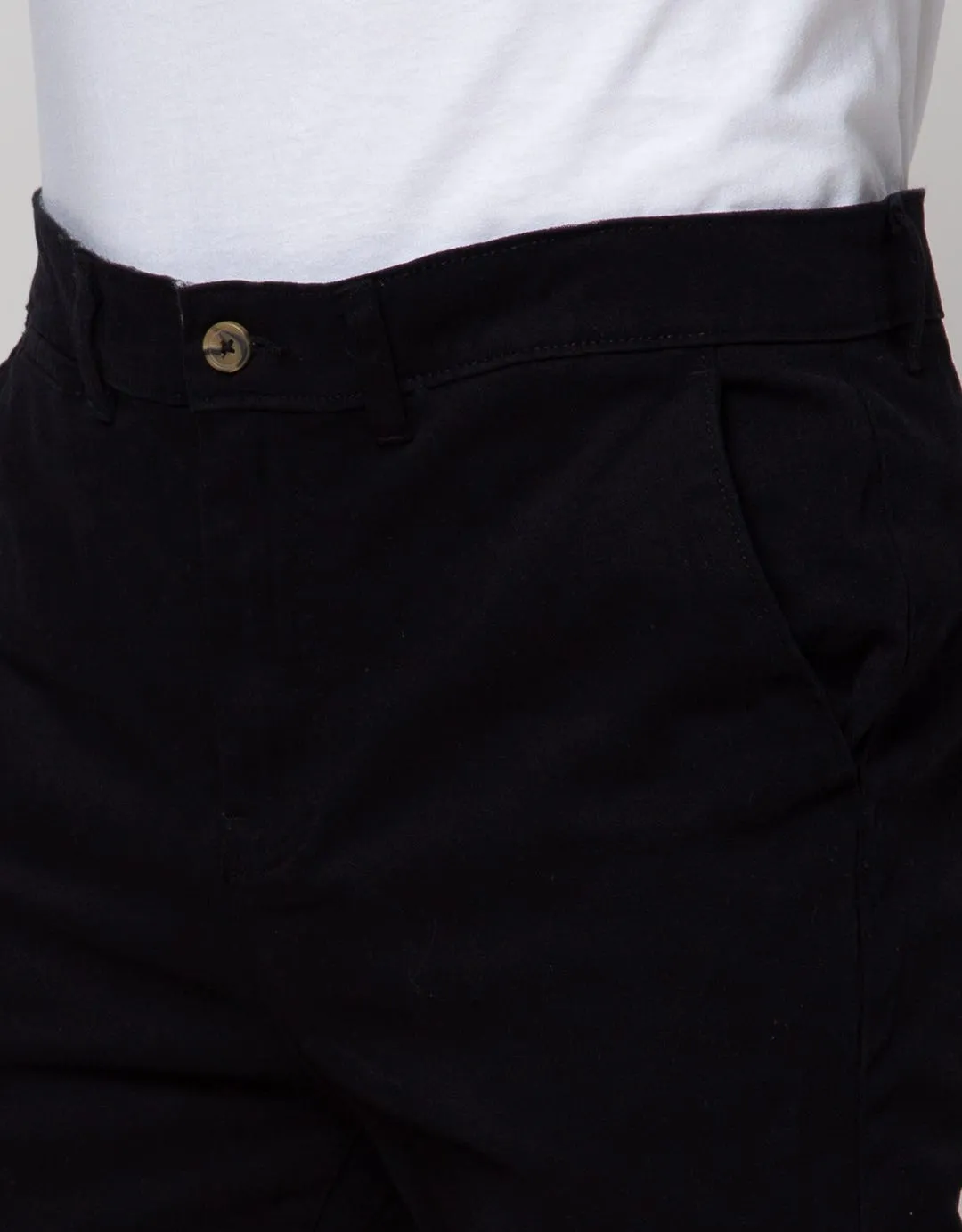 Cole Slim Basic Solid Celana Chinos Pria