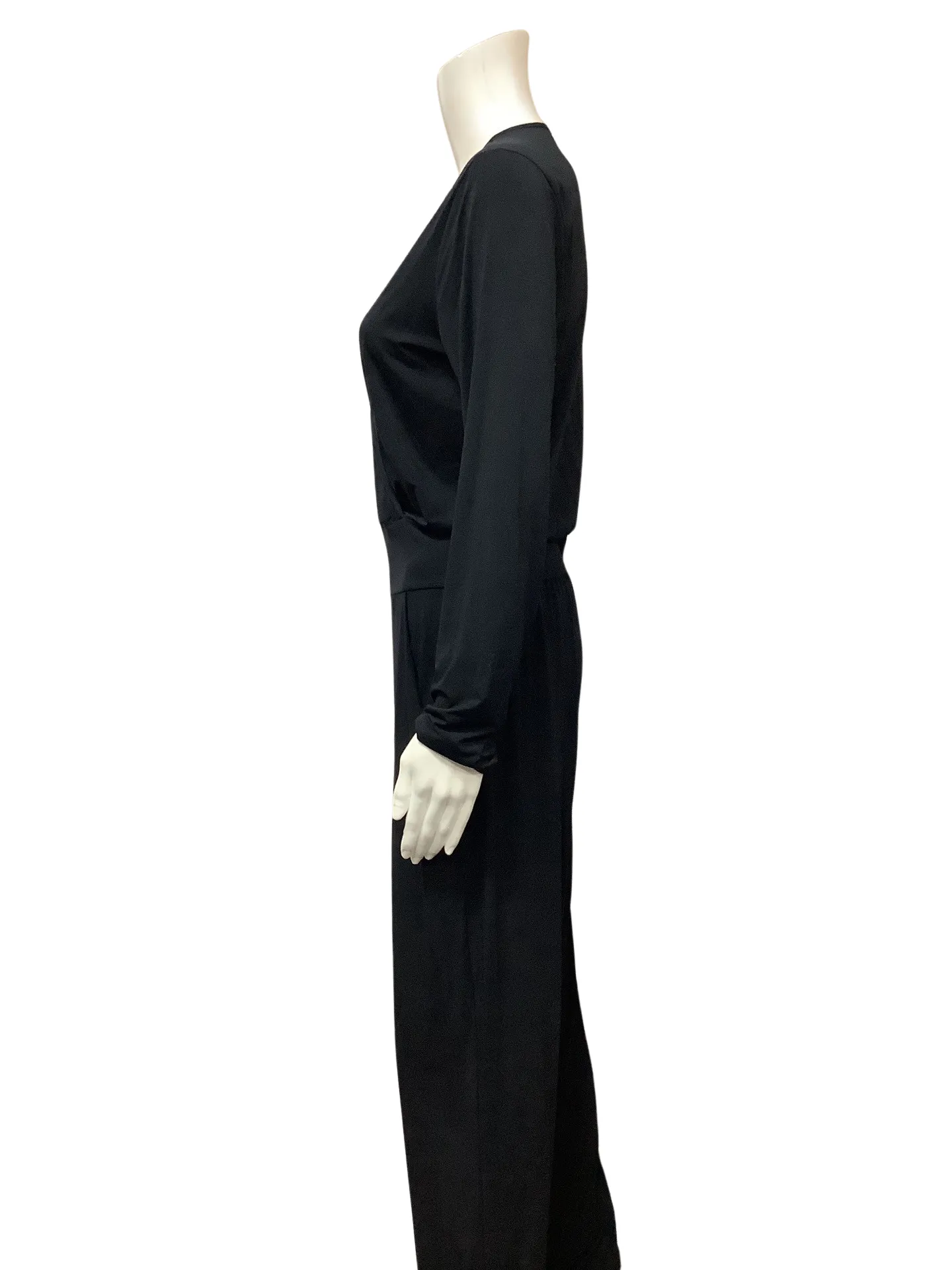 Commando Women's Jumpsuit Black Butter Wrap Size: M