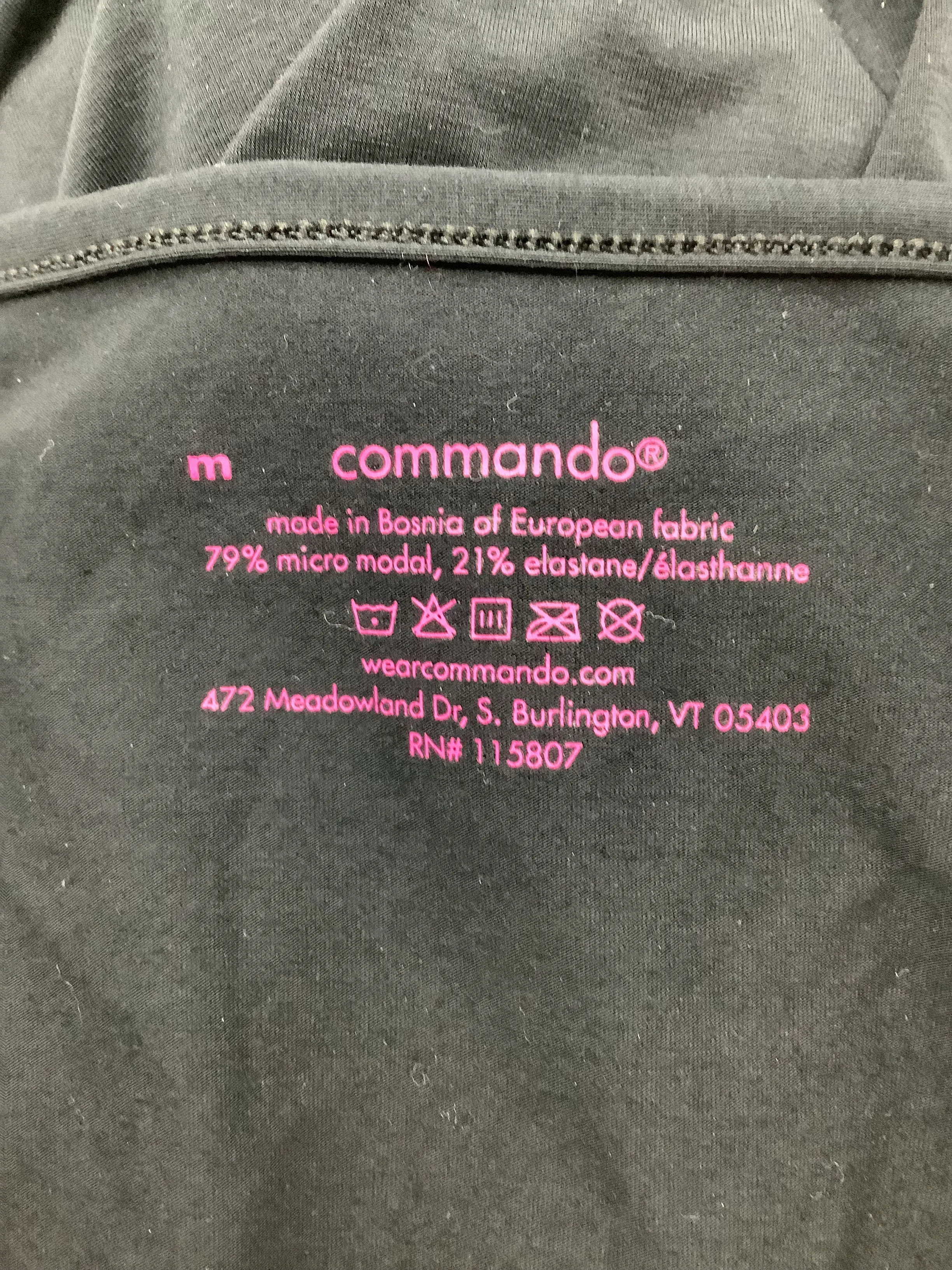 Commando Women's Jumpsuit Black Butter Wrap Size: M