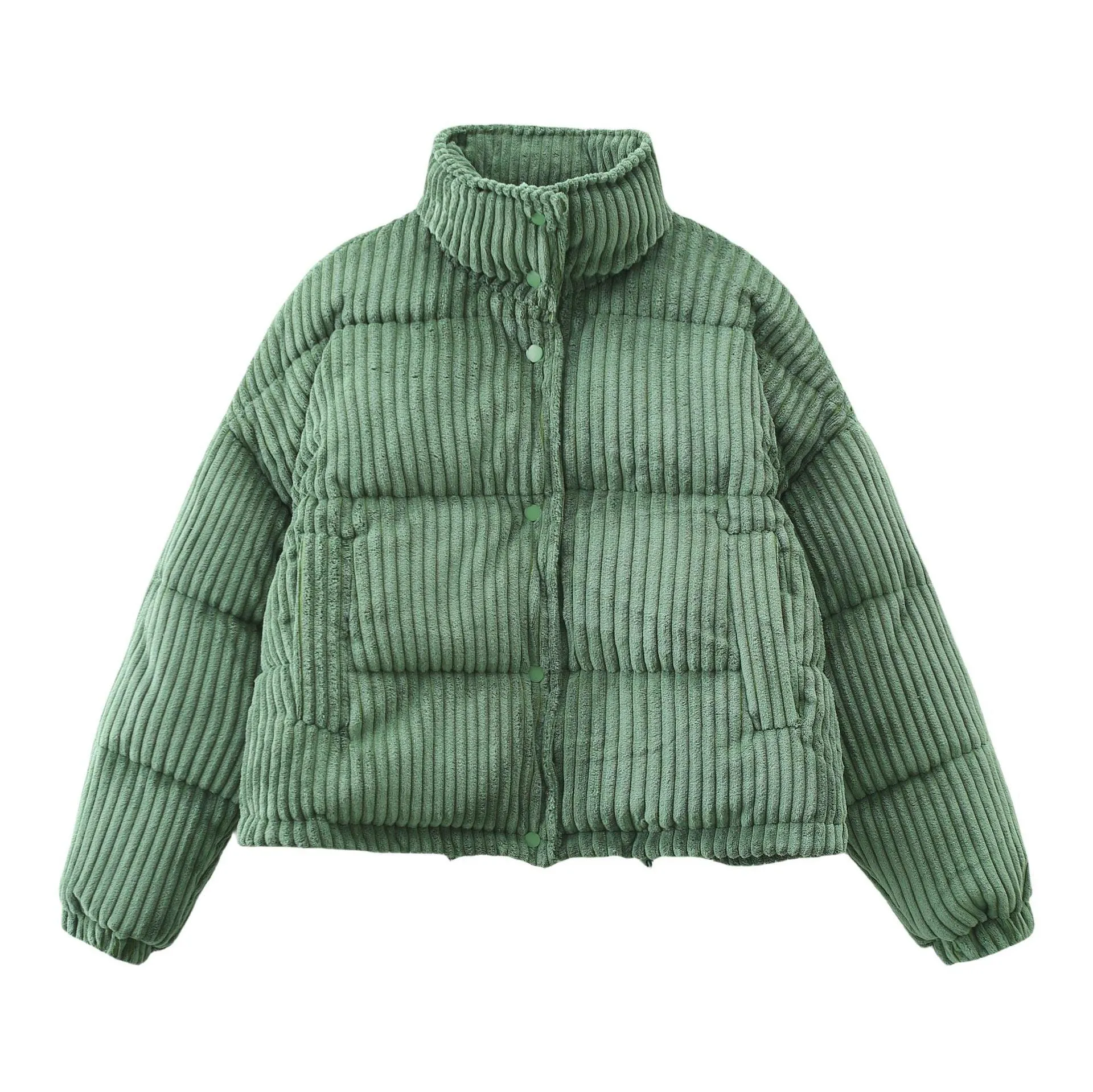 Corduroy Jacket Comfort Short Loose Cotton Puffer Jacket