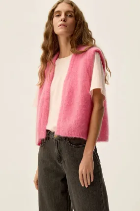 Des Petits Hauts Gilet Cardigan Bunny Bubble Pink 1E250038
