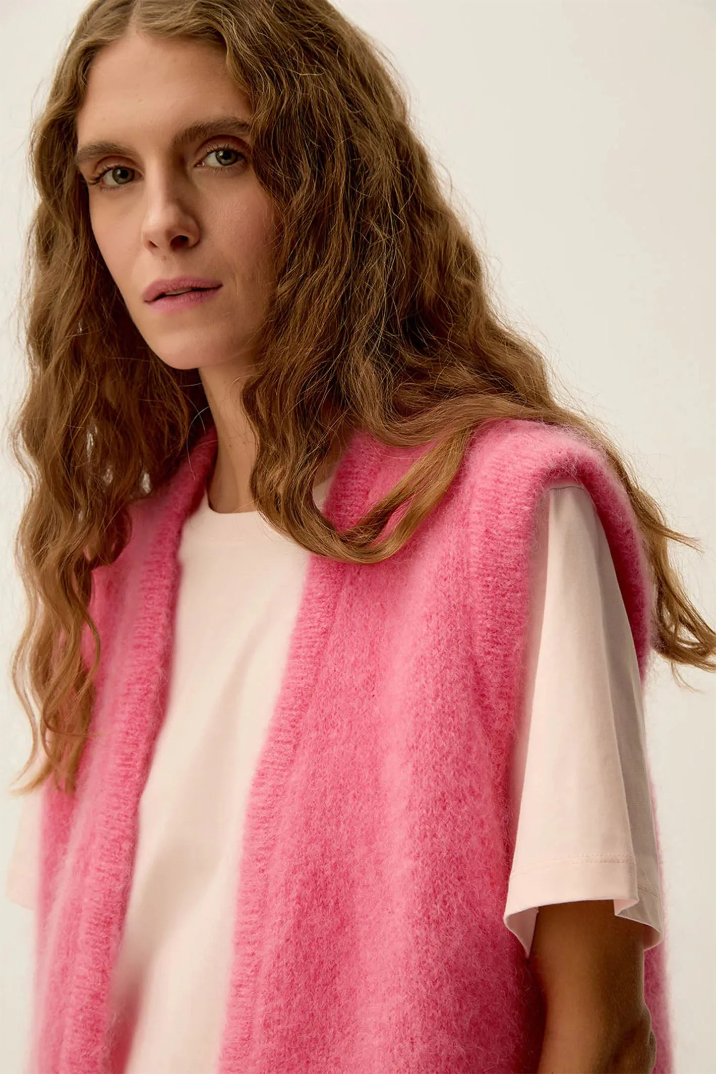Des Petits Hauts Gilet Cardigan Bunny Bubble Pink 1E250038