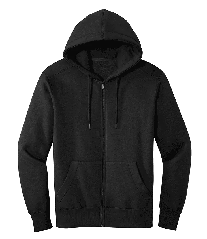 District Men's Custom Full Zip Fleece Hoodie