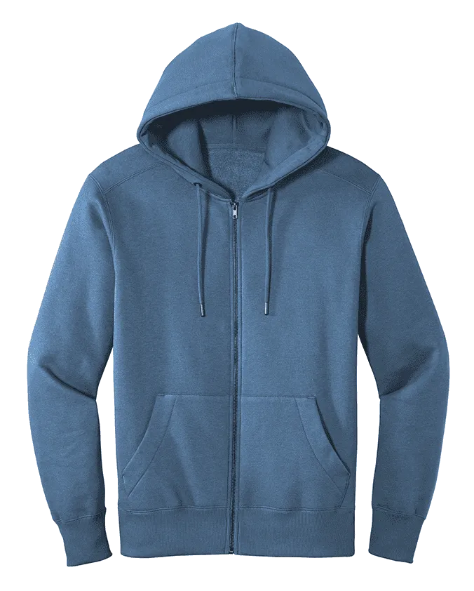 District Men's Custom Full Zip Fleece Hoodie