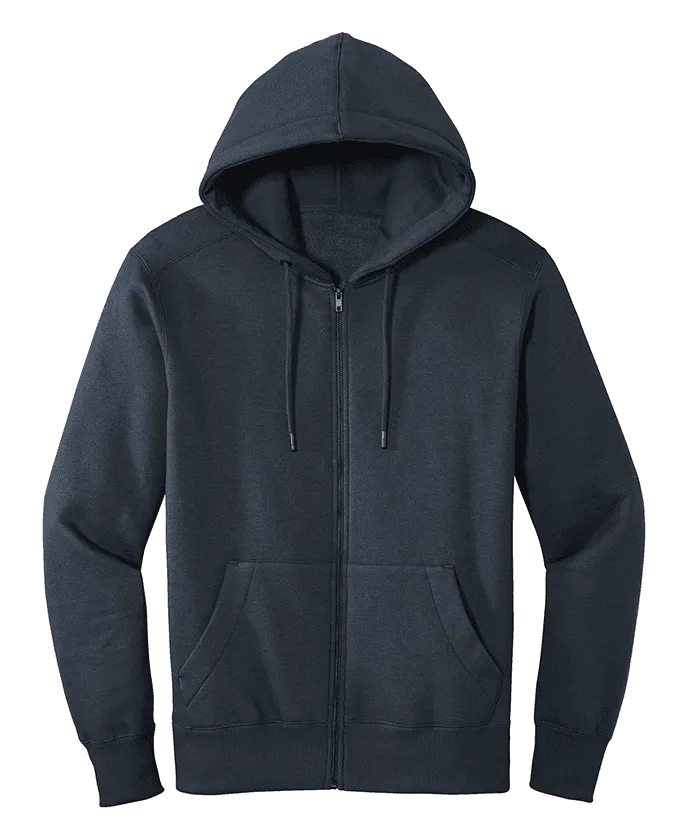 District Men's Custom Full Zip Fleece Hoodie