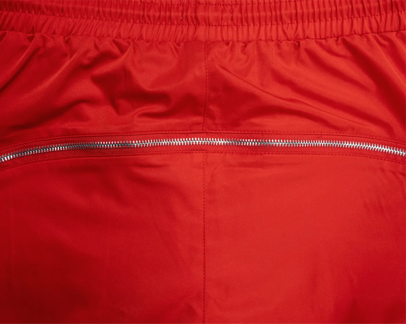 EPTM NYLON ZIP FLARED PANTS - RED