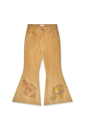 ERL UNISEX CORDUROY FLARED PANTS WOVEN