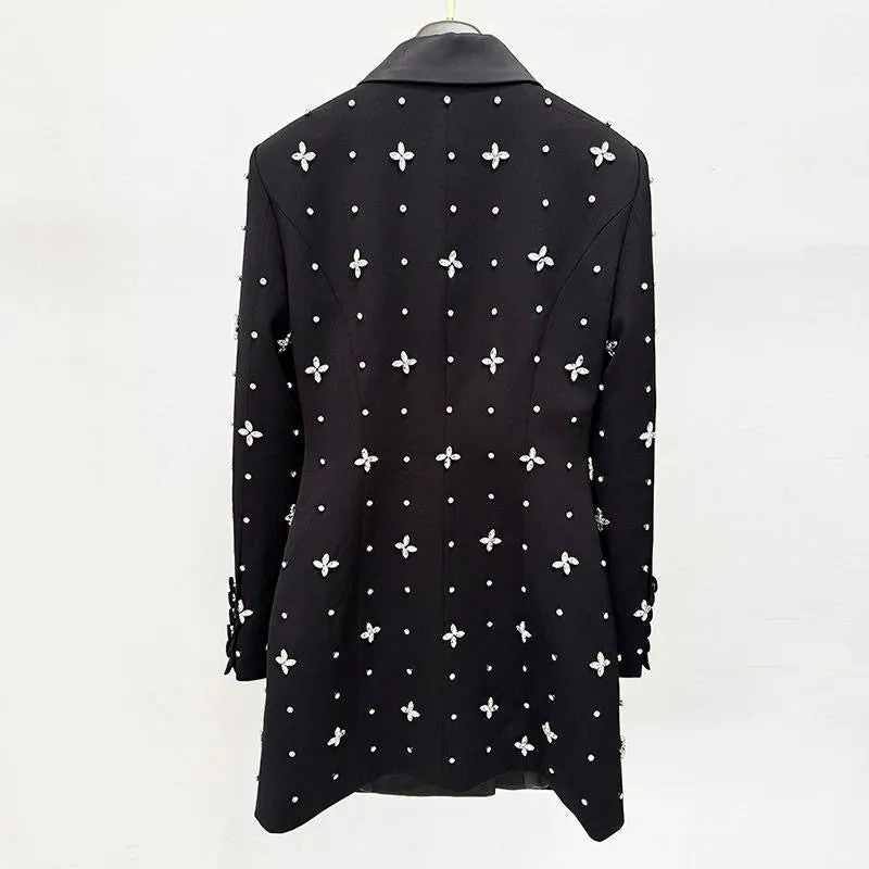 FABIA Crystals Blazer Bodycon Dress