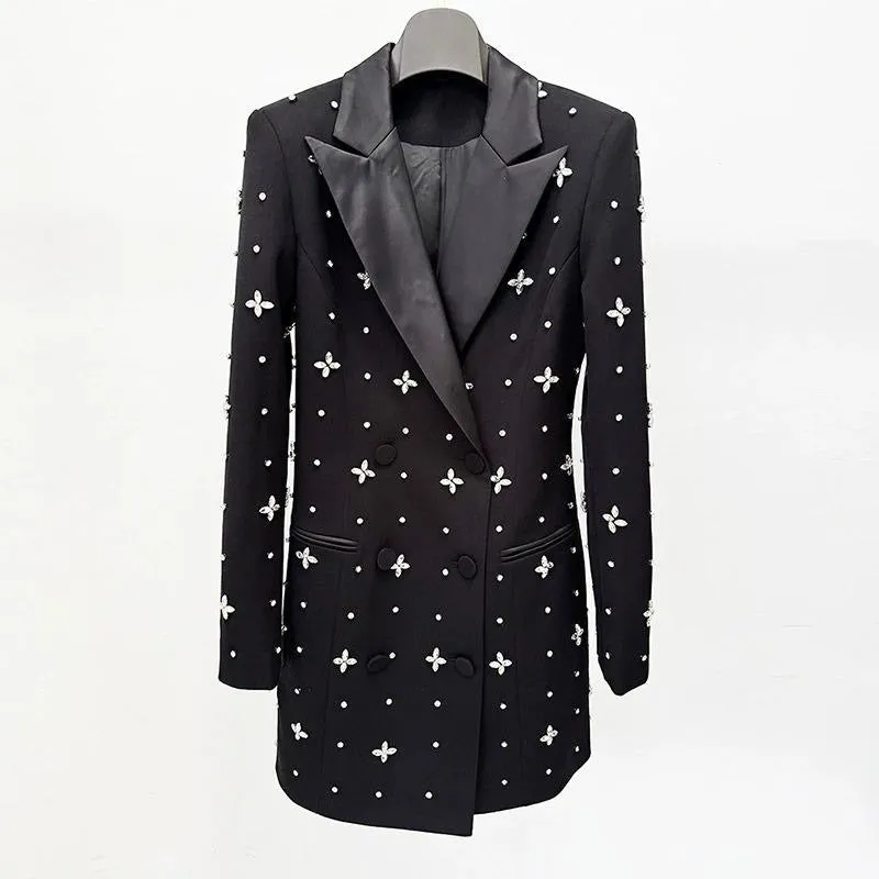 FABIA Crystals Blazer Bodycon Dress