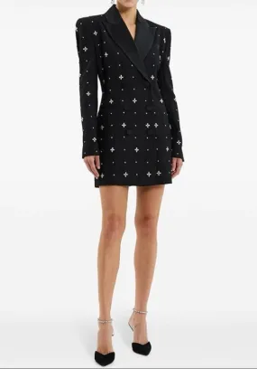 FABIA Crystals Blazer Bodycon Dress