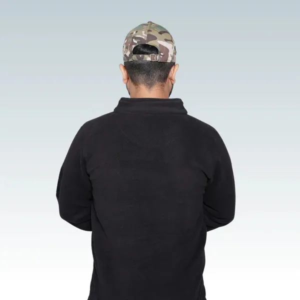 Fleece Full Zipper Black Jacket
