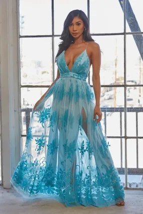 Flora Halter Maxi Dress