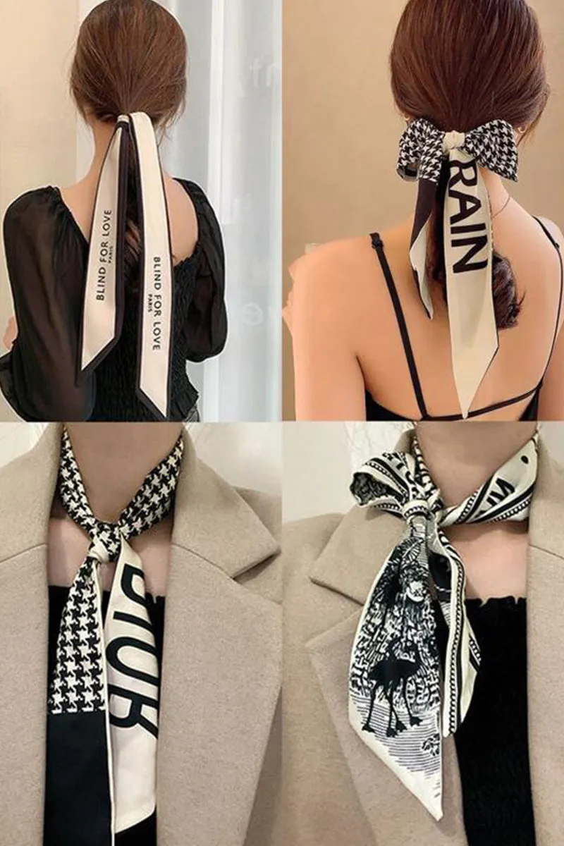 FLORAL PRINT FASHIONABLE TWILLY SCARF