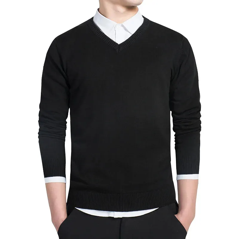 Gents V-Ausschnitt Pullover | Premium gestrickter Pullover mit V-Ausschnitt für Herren