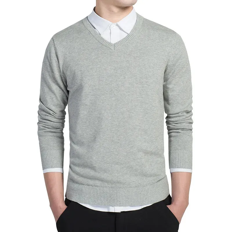Gents V-Ausschnitt Pullover | Premium gestrickter Pullover mit V-Ausschnitt für Herren