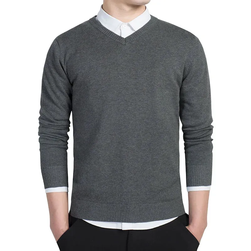 Gents V-Ausschnitt Pullover | Premium gestrickter Pullover mit V-Ausschnitt für Herren