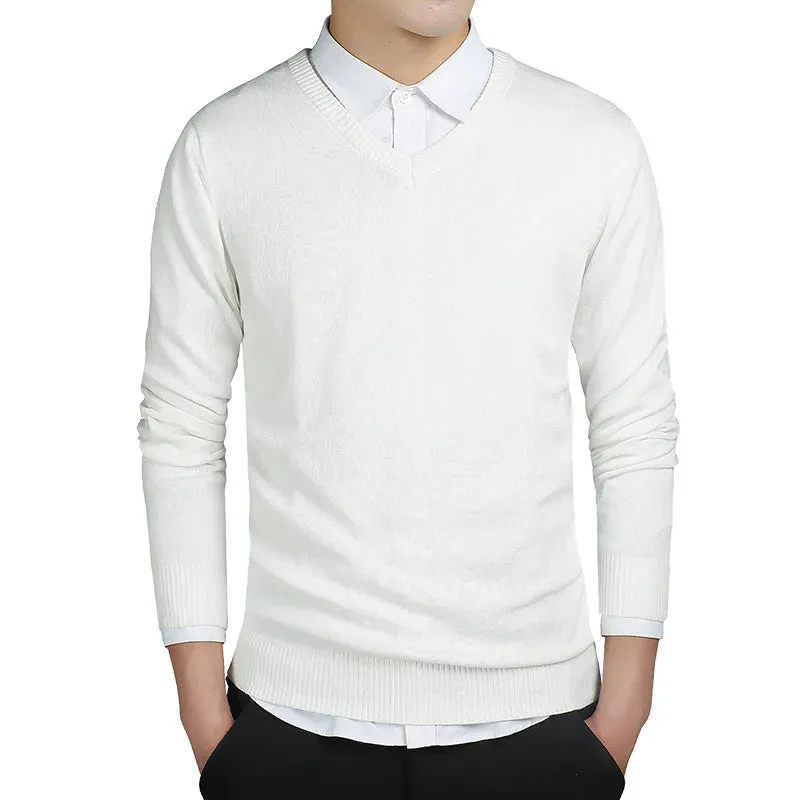 Gents V-Ausschnitt Pullover | Premium gestrickter Pullover mit V-Ausschnitt für Herren