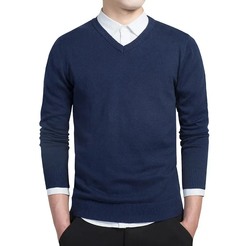 Gents V-Ausschnitt Pullover | Premium gestrickter Pullover mit V-Ausschnitt für Herren
