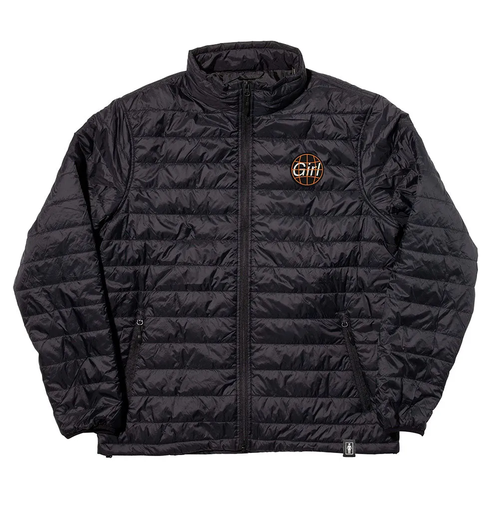 GIRL INTL PUFFER JACKET - BLACK