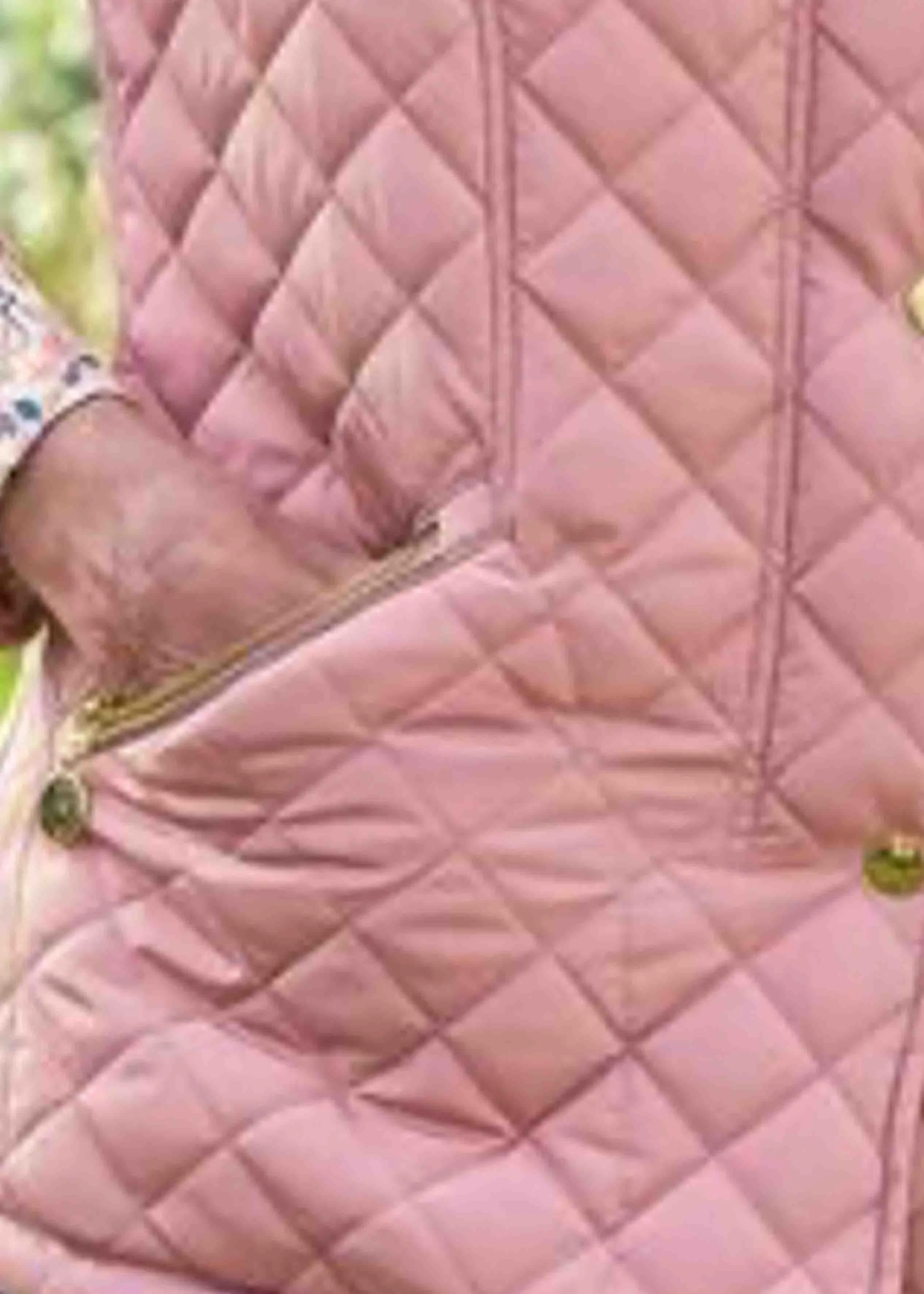 Hatty Diamond Quilted VELCRO® Brand Fastening Gilet
