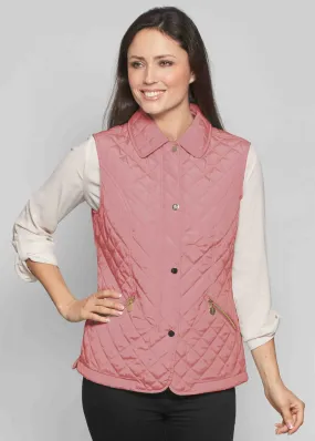 Hatty Diamond Quilted VELCRO® Brand Fastening Gilet