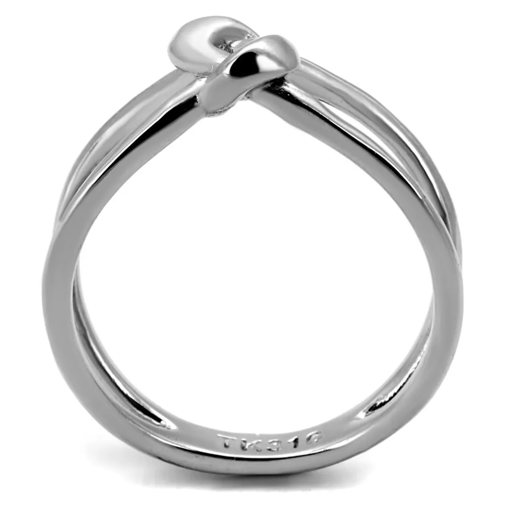 High polished (no plating) Stainless Steel Ring with No Stone for Women Style TK2262
