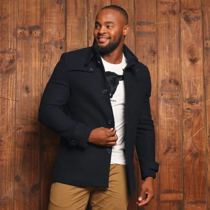 Houghton Wool Coat - Midnight