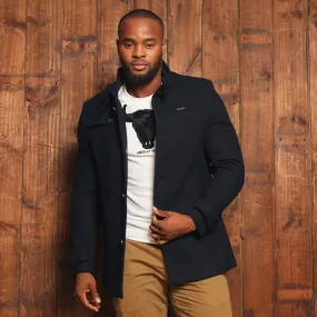 Houghton Wool Coat - Midnight