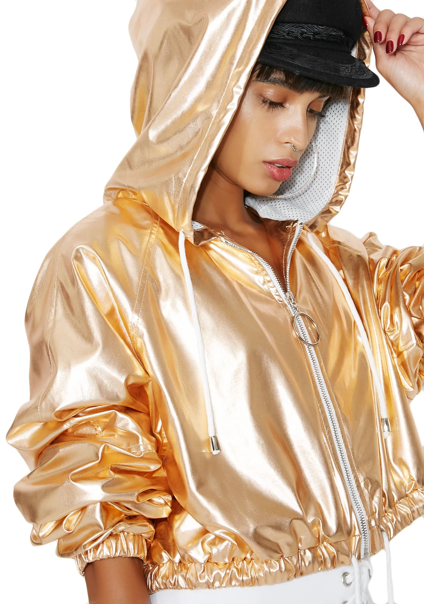 In A Flash Cropped Windbreaker